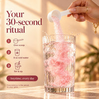 How to take Lyrenna: one scoop in 8 oz of cold water, stir and sip, anytime, every day